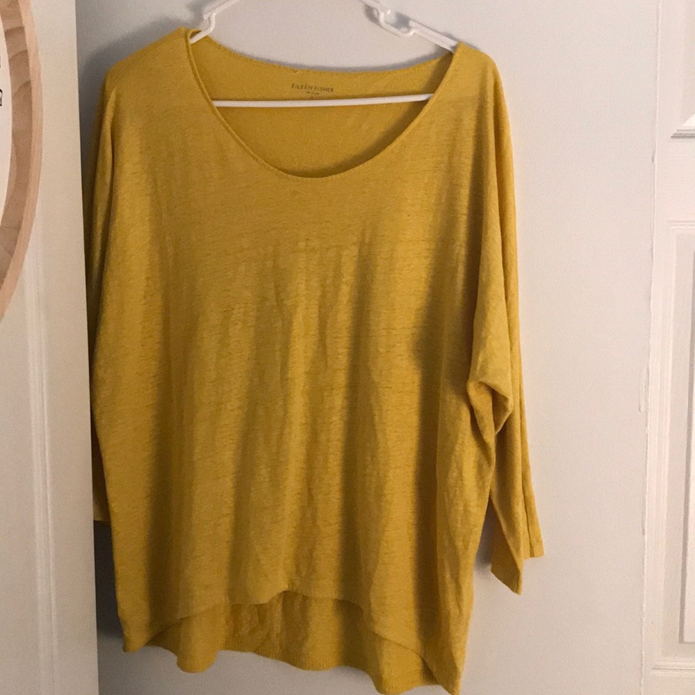 Eileen Fisher Yellow Oversize Top